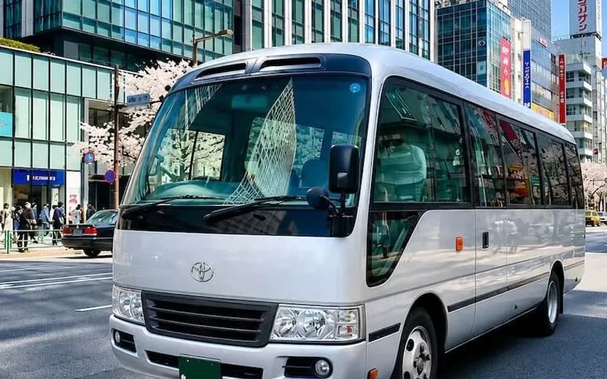 Micro Bus (Toyota Coaster) Rental in Japan